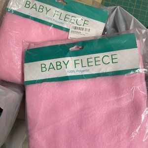 Two baby fleece blankets